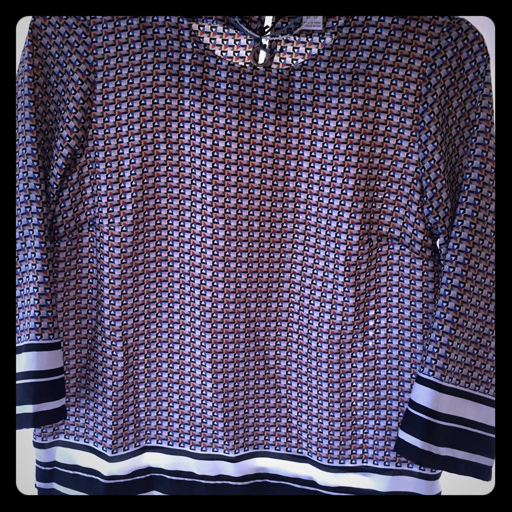 Kenar silky 3/4 sleeve blouse.  Size xs.